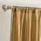 Threadmade Home Athena Faux Silk Window Curtain and Scarf Set, Gold - 52"W x 84"L